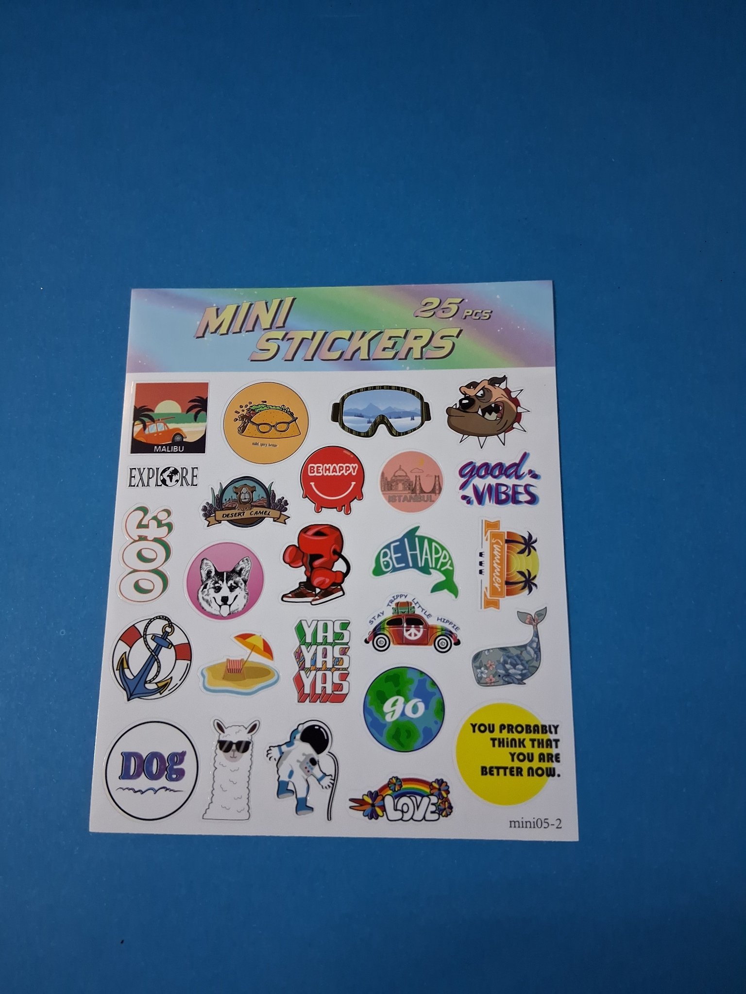 Sticker Pack — 44M Mini Stickers 25pcs (mini05-2 Good Vibes)